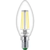 Philips UltraEfficient-Filament, E14, clear, 40 W (4000 Kelvin) candle